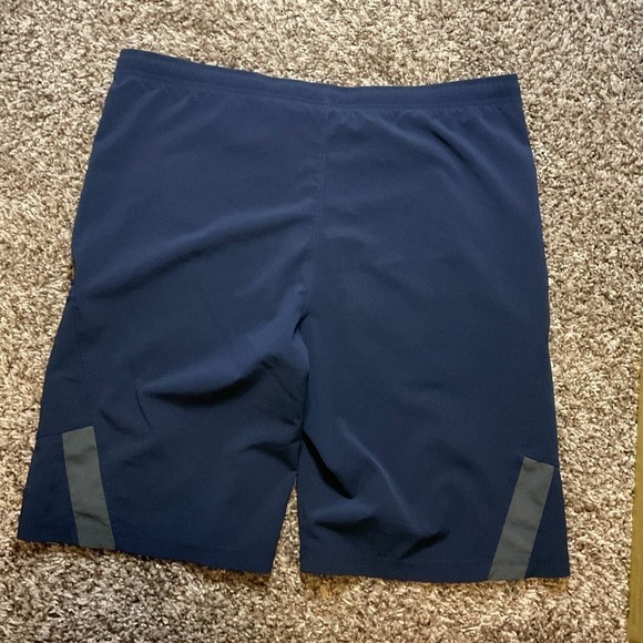 Nike Mens Athletic Shorts Dri Fit Gym Training Running Sports Blue Size Medium - Picture 2 of 4
